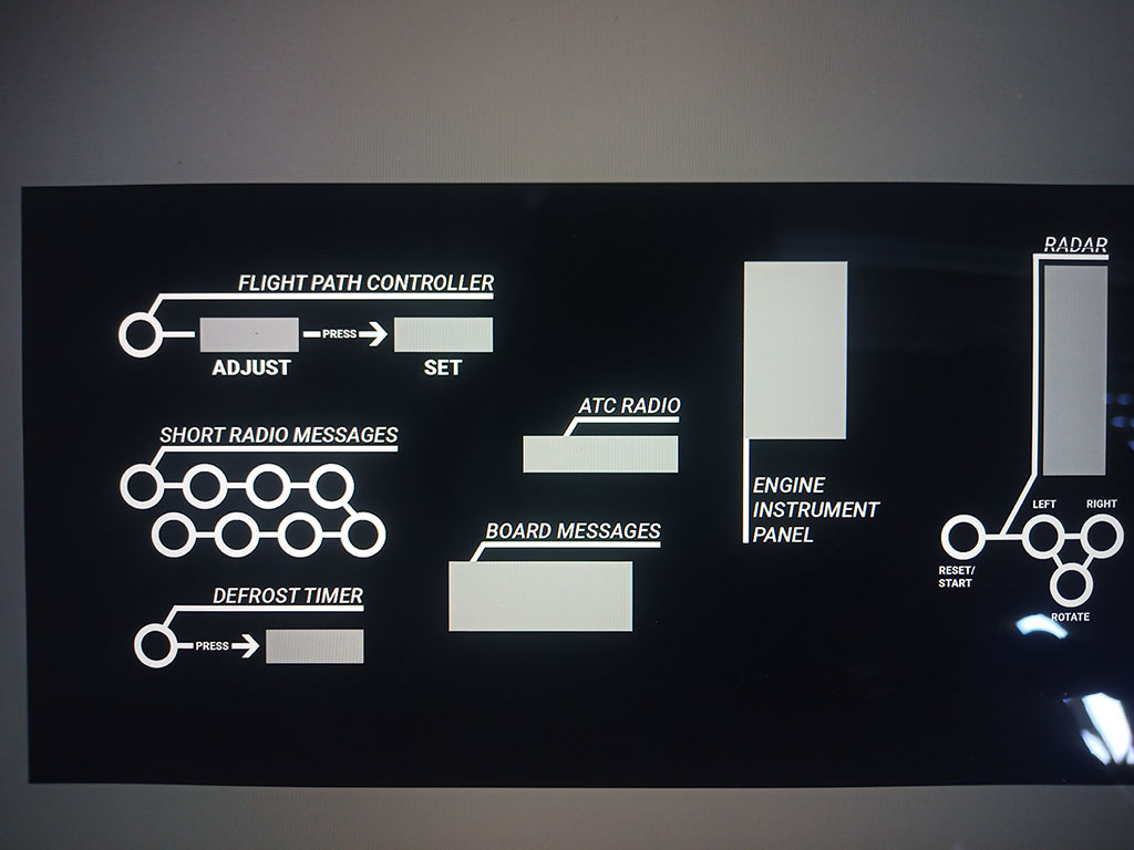 Flugzeugcockpit – am Festivalplatz aufgebaut