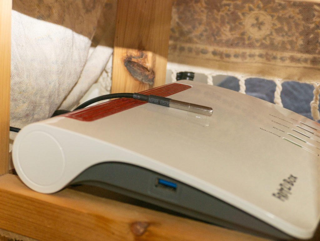 Router mit Mittelkonsole-Setup